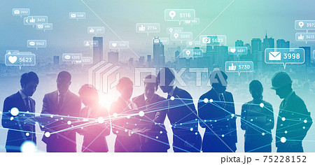 ソーシャルネットワーク　ソーシャルメディア　SNS 75228152