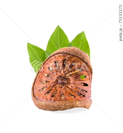dried quince slices isolated on white background 75233272