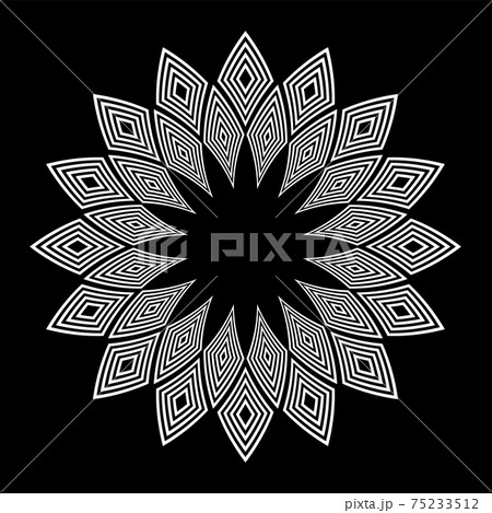 Abstract decorative geometric circle pattern. Abstract decorative geometric circle pattern. 75233512