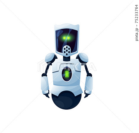 Android Robot Kids Toy Futuristic Helper Isolatedのイラスト素材