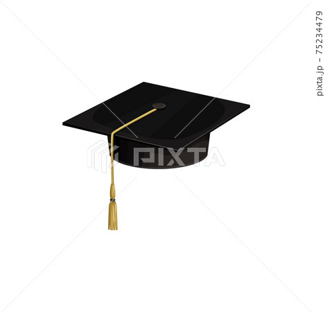 Cap hat of university academic student, college 75234479