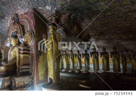 世界遺産 ダンブッラの黄金寺院 世界遺産 ダンブッラの黄金寺院 75234543