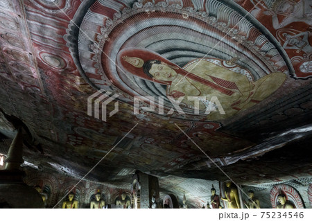 世界遺産 ダンブッラの黄金寺院 世界遺産 ダンブッラの黄金寺院 75234546