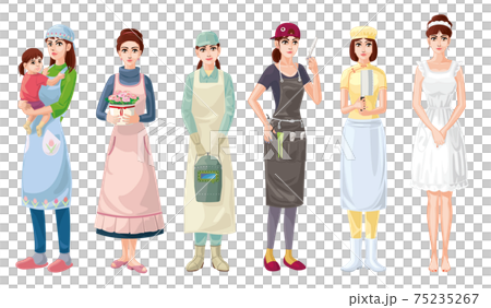 圍裙的女孩 75235267