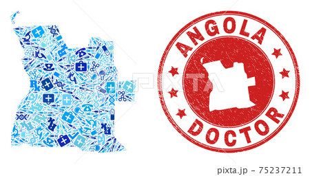 Medicare Dose Mosaic Angola Map and Rubber Health Care Rubber Stamp Medicare Dose Mosaic Angola Map and Rubber Health Care Rubber Stamp 75237211