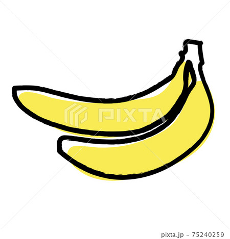 Yellow banana food sweet fruit fun nice 75240259