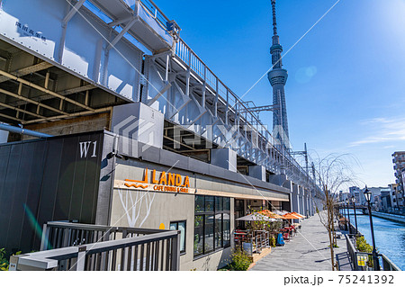 東京の都市風景 隅田区 東京ミズマチ周辺の風景 75241392