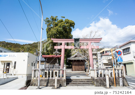 【気賀関所】国道362号と細江神社 75242164