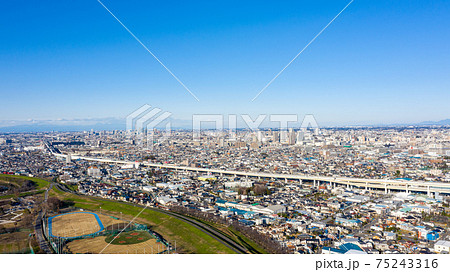 空撮「埼玉県」戸田市美女木周辺 空撮「埼玉県」戸田市美女木周辺 75243316