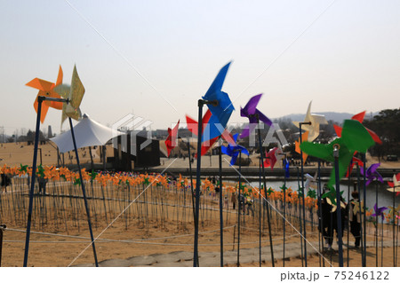 湖 風景 ゴンドラ 75246122