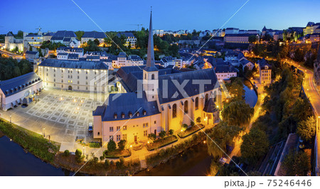 The superb view of the Grund, Luxembourg 75246446