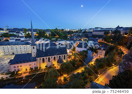 The superb view of the Grund, Luxembourg 75246450