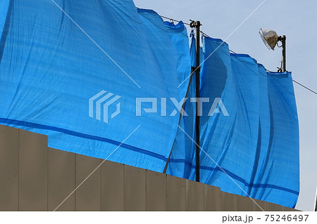 工事現場の飛散防止養生 イメージ 工事現場の飛散防止養生 イメージ 75246497