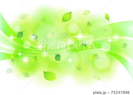 爽やかな新緑の背景素材のイラスト素材