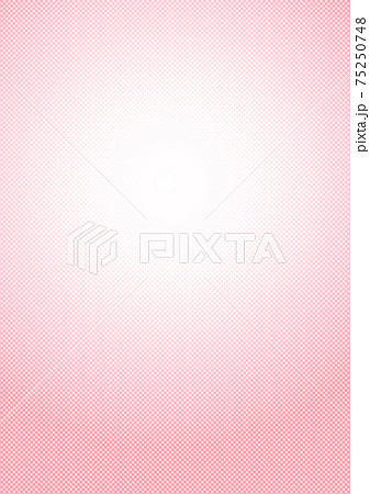放射状　円形　ハーフトーン　（背景素材）　赤　ピンク　c 75250748