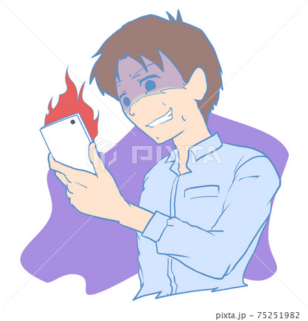 SNSを炎上させる男性 SNSを炎上させる男性 75251982