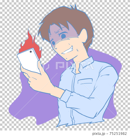 SNSを炎上させる男性 SNSを炎上させる男性 75251982