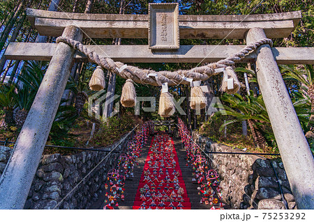 （静岡県）稲取の素盞嗚（スサノオ）神社　雛段飾り 75253292