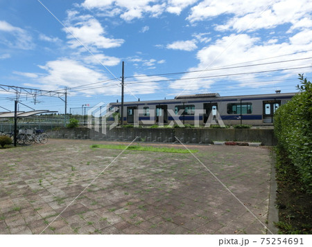 JR小高駅前 福島県南相馬市 東北震災後 JR小高駅前 福島県南相馬市 東北震災後 75254691