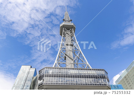 愛知県名古屋市 晴天の名古屋テレビ塔 愛知県名古屋市 晴天の名古屋テレビ塔 75255332