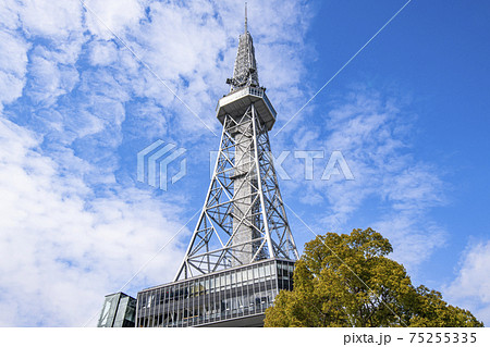 愛知県名古屋市 晴天の名古屋テレビ塔 愛知県名古屋市 晴天の名古屋テレビ塔 75255335