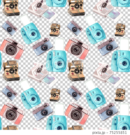 Photography pattern watercolor Photography pattern watercolor 75255851