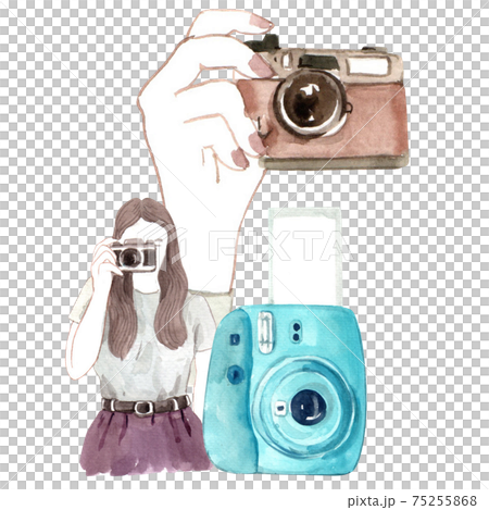 Photography composition watercolor 75255868