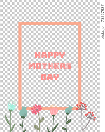 Colorful mother's day message card Colorful mother's day message card 75257927