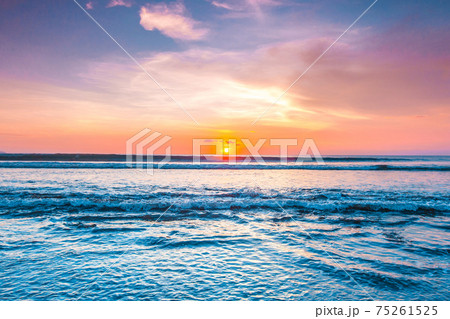 Amazing sunset from Bali beach Amazing sunset from Bali beach 75261525