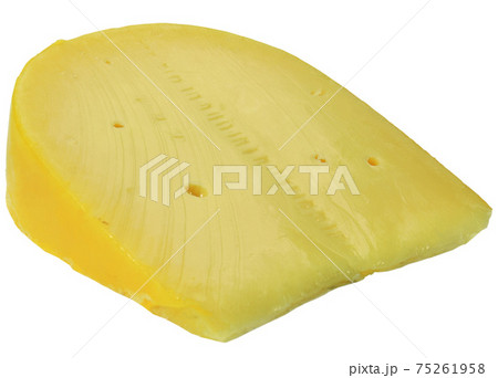 piece of cheese isolated piece of cheese isolated 75261958