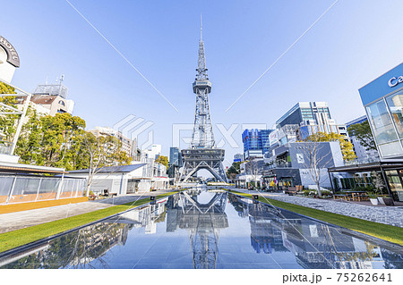 愛知県名古屋市 晴天の名古屋テレビ塔 愛知県名古屋市 晴天の名古屋テレビ塔 75262641