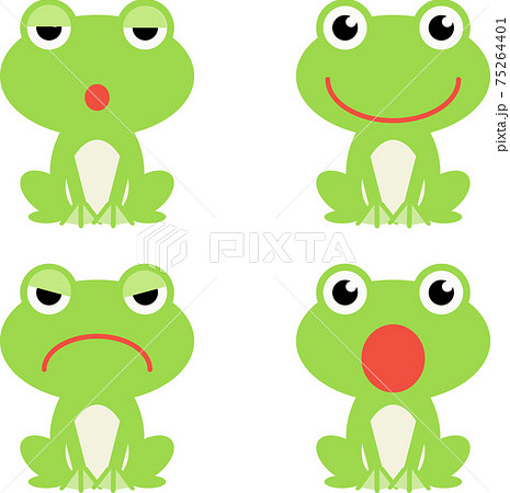 Frog Illustration Set Stock Illustration