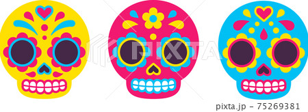 Mexican Dia de los Muertos sugar skulls  75269381