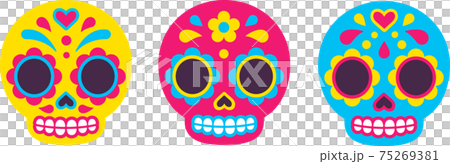 Mexican Dia de los Muertos sugar skulls  75269381