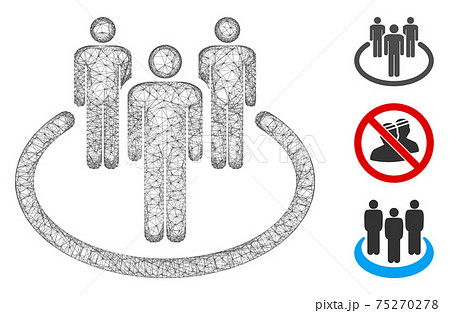 Community Polygonal Web Vector Mesh Illustration Community Polygonal Web Vector Mesh Illustration 75270278