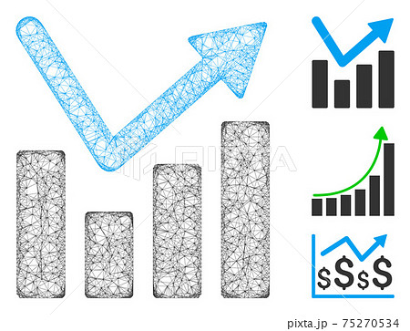 Bar Chart Trend Polygonal Web Vector Mesh Illustration Bar Chart Trend Polygonal Web Vector Mesh Illustration 75270534