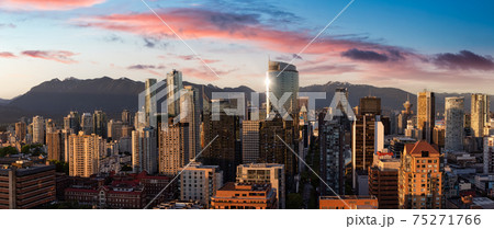Aerial panoramic view of a beautiful modern city Aerial panoramic view of a beautiful modern city 75271766