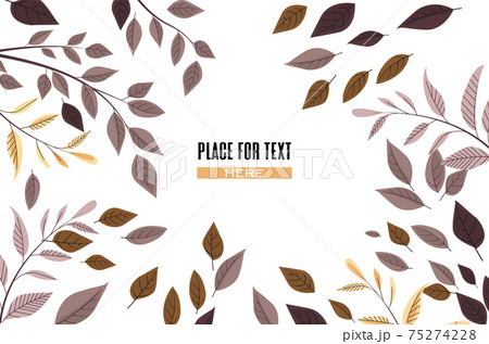 Decoration branches with leaves 75274228