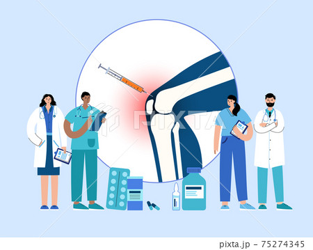 Knee Injection treatment 75274345