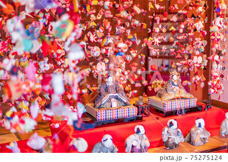 （静岡県）雛の館むかい庵　吊るし雛 75275124