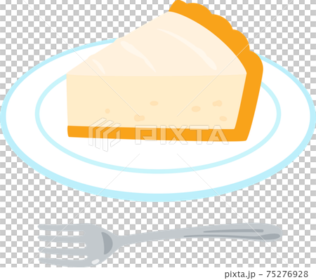 皿に乗ったチーズタルト 75276928