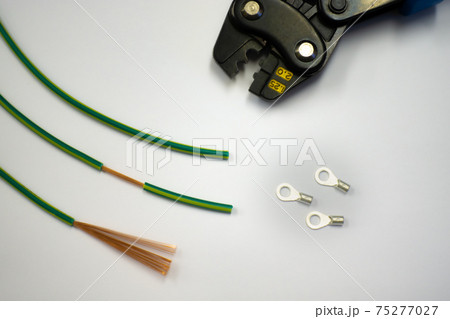 【電線加工】圧着工具と電線と端子【電工】 【電線加工】圧着工具と電線と端子【電工】 75277027