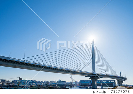 「東京都」首都高　中央環状線かつしかハープ橋 75277078