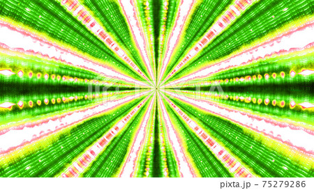 3D illustration of tunnel with bright lights 75279286