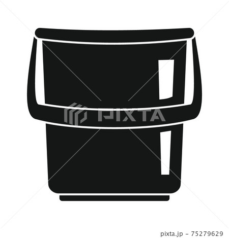 Big bucket black simple icon Big bucket black simple icon 75279629