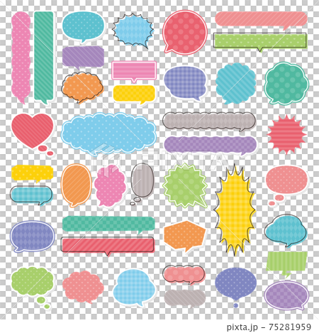 Cute balloon material set Cute balloon material set 75281959