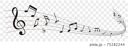 illustration of note music icon 75282244