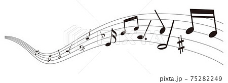 illustration of note music icon 75282249