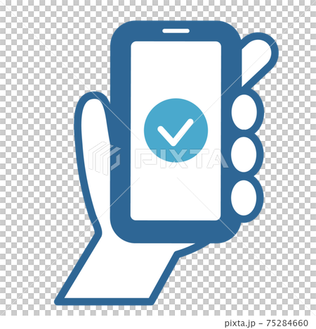 在智能手機上顯示複選標記的圖標說明 75284660