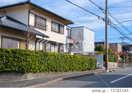 住宅地　一戸建て　ベッドタウン　京都府木津川市 75285183